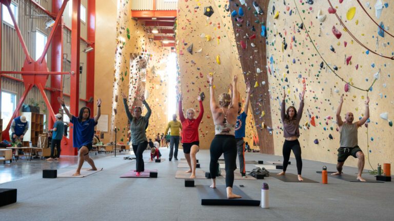 Yoga climbing gym